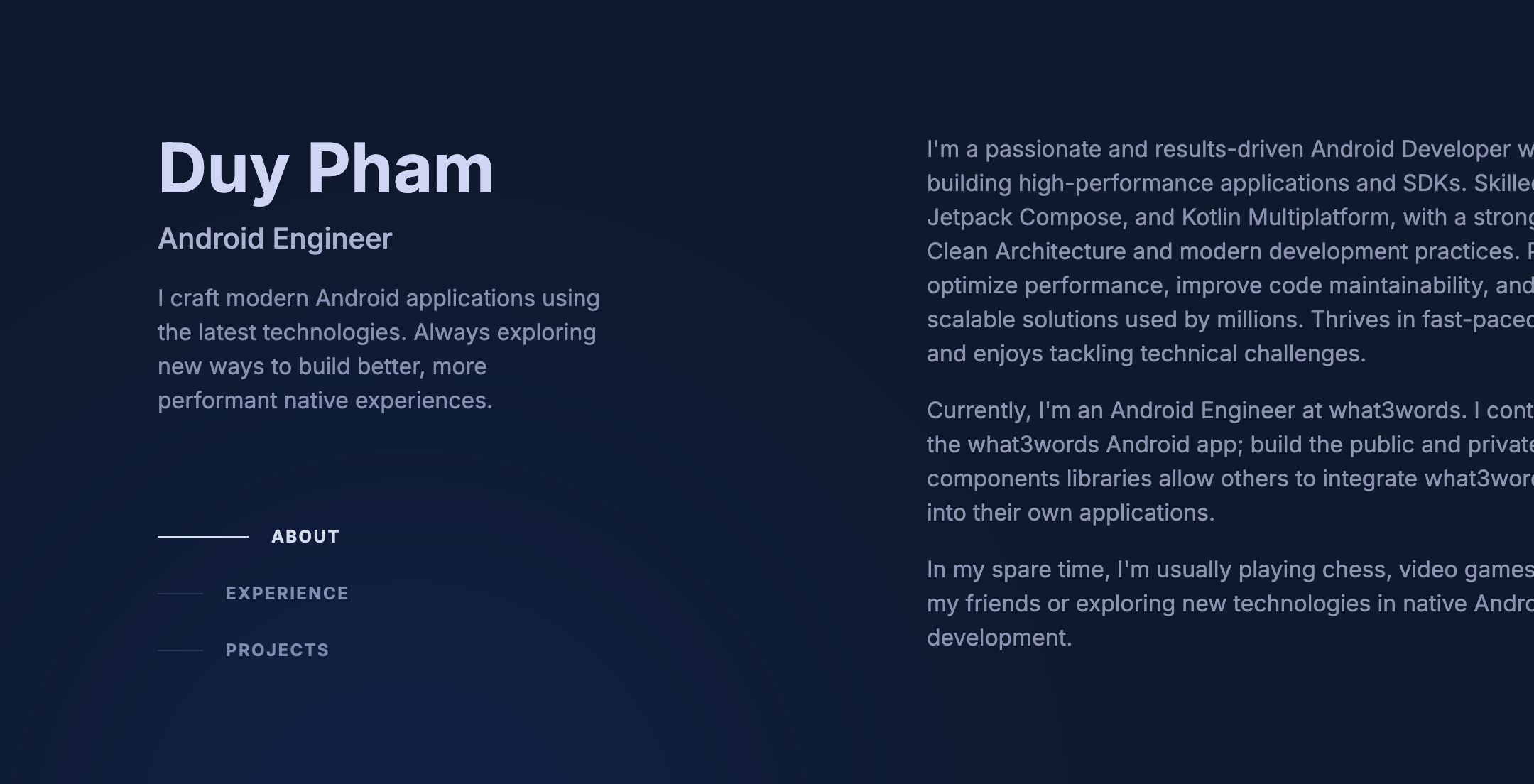 Personal Portfolio Template