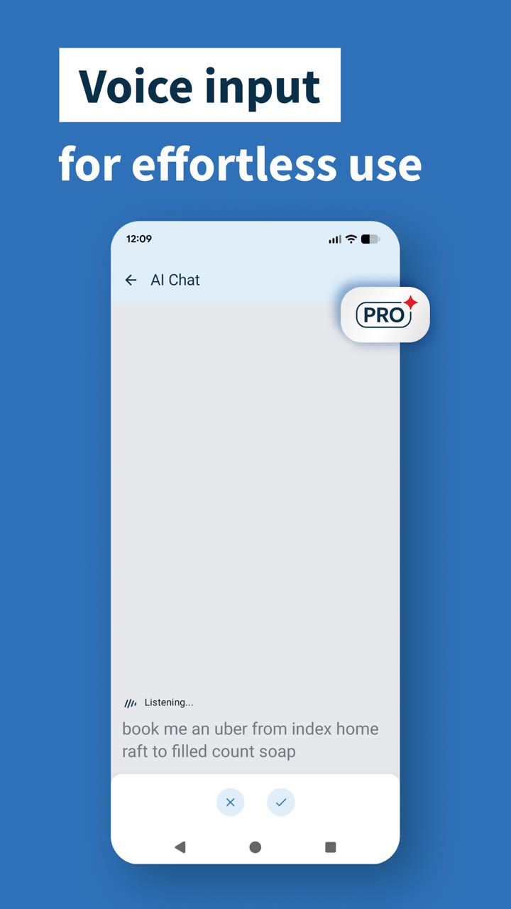 what3words store screenshot: AI Chat with voice input in what3words Pro